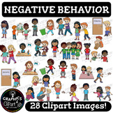 Negative Behavior Clip Art Set {Clipart for Teachers}