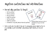 Negative Contractions and WH Questions