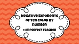 Negative Exponents Powers of Ten Color by Number