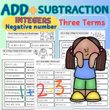 Negative Integers add & subtraction with 3 terms