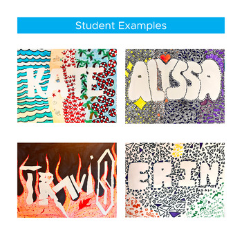 Distance Learning Art: Name Design – Art is Basic | An Elementary Art Blog