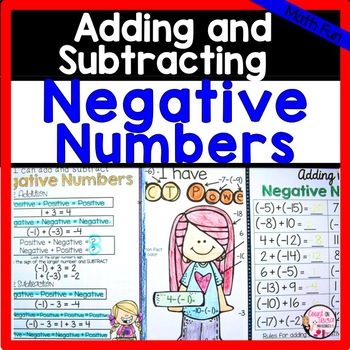Positive and Negative Integers for Beginners by Count on Tricia | TpT