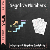 Negative Numbers - Working with Negatives Worksheets