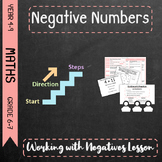 Negative Numbers - Working with Negatives Lesson