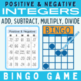 Negative & Positive Number Integers: Add, Subtract, Multip