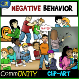 Negative and Bad Behavior CommUNITY Clip-Art -40 Pieces BW/Color
