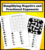 Negative and Fractional Exponents Color Worksheet