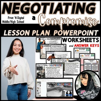 Preview of Negotiating and Compromise Lesson, PowerPoint, and Activities