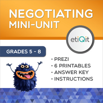 Preview of Compromise & Negotiation Middle School Mini-Unit | Prezi & Printable Activities