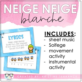 Preview of Neige neige blanche {A French Folk Song}