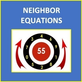 Preview of Neighbor Equations - a free mental math game