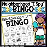 Neighborhood "I Spy" Scavenger Hunt BINGO