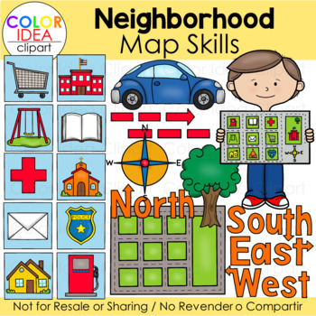 Preview of Neighborhood Map Skills