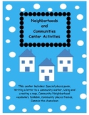 Neighborhoods and Communities activity packet!
