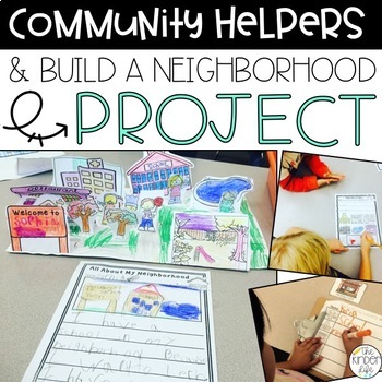 Preview of Community Helpers & Neighborhoods Interactive Unit | Project Based Learning