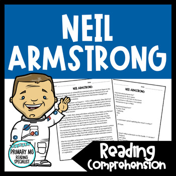 Preview of Neil Armstrong Reading Comprehension Passage and Questions