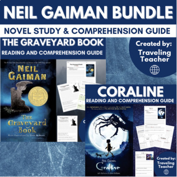 Preview of Neil Gaiman Novel Studies Bundle: The Graveyard Book & Coraline Reading Guides