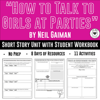 Preview of Neil Gaiman's "How to Talk to Girls at Parties" Short Story Student Workbook