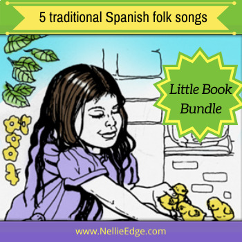 Preview of Spanish Read and Sing Little Books BUNDLE by Nellie Edge