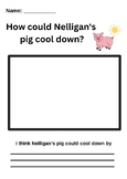 Nelligan's Pig - How could the pig cool down? Colouring an