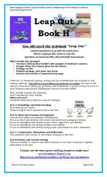 Preview of Nelson Language Arts Book H: Leap Out. Complete student's workbook.