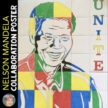 Preview of Nelson Mandela Collaboration Poster | Meaningful Black History Month Activity