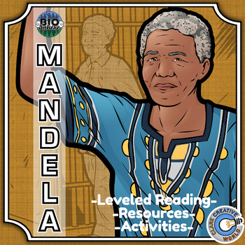 Preview of Nelson Mandela Biography - Reading, Digital INB, Slides & Activities