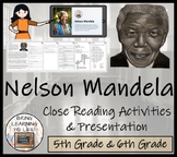 Nelson Mandela Close Reading Comprehension Activity | 5th 