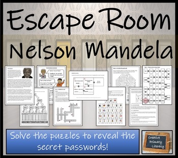 Preview of Nelson Mandela Escape Room Activity