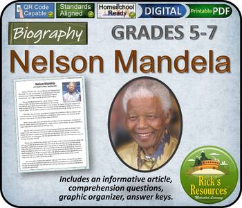 biography of nelson mandela 3 pages