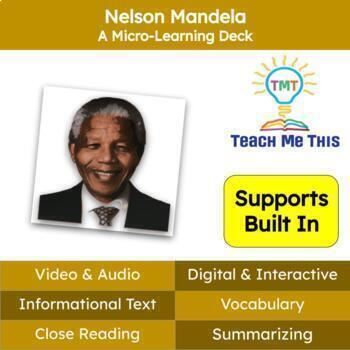 Preview of Nelson Mandela Informational Text Reading Passage and Activities