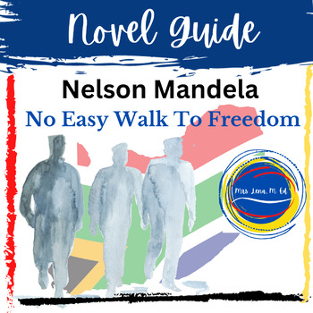 Preview of Nelson Mandela No Easy Walk To Freedom BY Denenberg Novel Guide