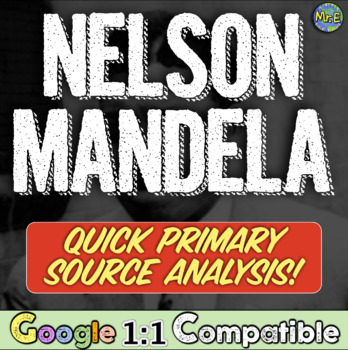 Preview of Nelson Mandela Primary Source Reading Assignment