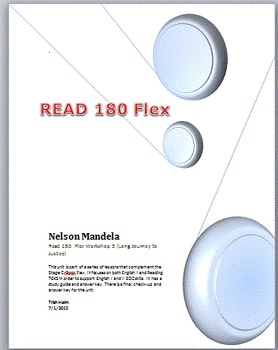 Preview of Nelson Mandela - Read 180 rBook Flex (Workshop 3) English1 Supplement