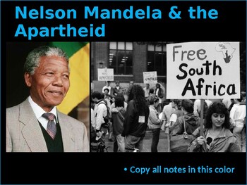 Preview of Nelson Mandela & The Apartheid