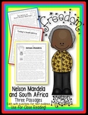 Nelson Mandela and South Africa {3 Passages w/ Questions for Text Evidence}