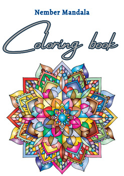 Preview of Numbers Mandala coloring book :An Adult Coloring Book with Fun