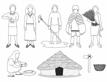 Neolithic People And Artifacts Clip Art By Chikabee Tpt