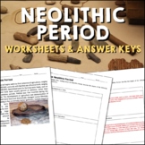 Neolithic Period Early Humans Reading Worksheets and Answer Keys