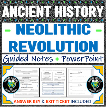 Preview of Neolithic Revolution Guided Notes and PowerPoint Lesson