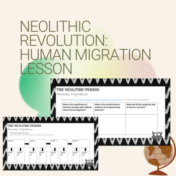 Preview of Neolithic Revolution: Human Migration Lesson Directions and Activities