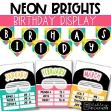 Neon Brights Classroom Decor | Birthday Display - Editable!