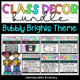 Bright Neon Classroom Decor Bundle | Toolbox Labels Book B