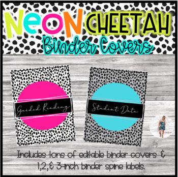 Preview of Neon Cheetah Binder Covers