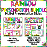 Neon Colorful Digital Slides & Back to School Open House P