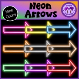 Neon Glow Arrows Clipart