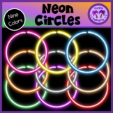 Neon Glow Circles Clipart