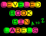 Neon Leveled Book Bin Labels