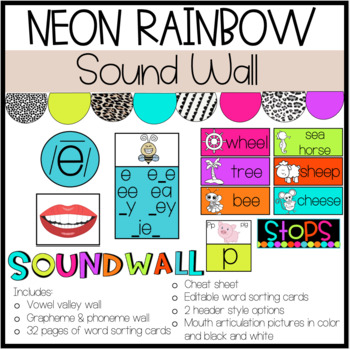 Preview of Neon Rainbow Sound Wall