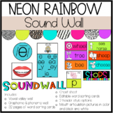 Neon Rainbow Sound Wall